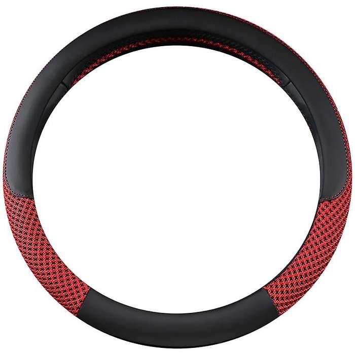 Steering Wheel Cover Universal 15 Inch Microfiber Leather Breathable Anti-Slip,Warm in Winter and Co