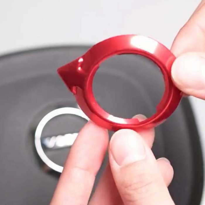 Steering Wheel Emblem Stickers Decal Fit for Silver Auto Interior Steering Wheel Decor Covers