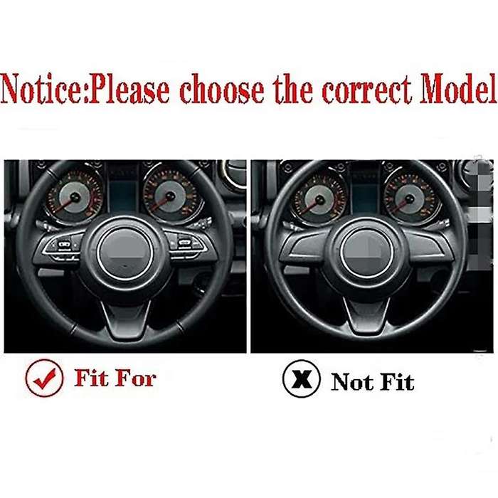 Steering Wheel U-Shaped Trim ABS Inner Steering Wheel Cover Trim Fit for Jimny 2019 2020