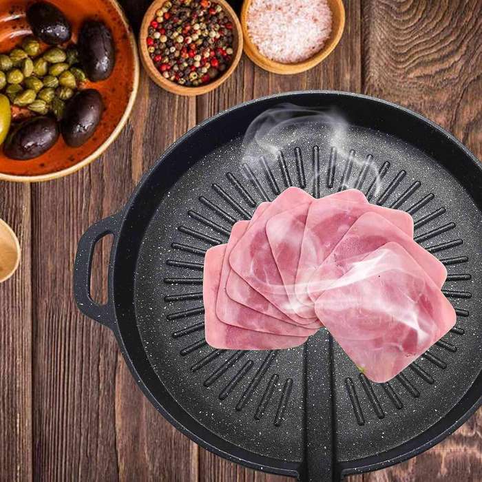 Stone Baking Tray Korean Household Induction Cooker Gas Universal Barbecue Pot Square Baking Tray