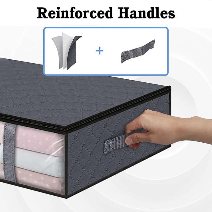 Storage Bins Clothes Storage,foldable Blanket Storage Bags, Under Bed Storage Containers for Organ