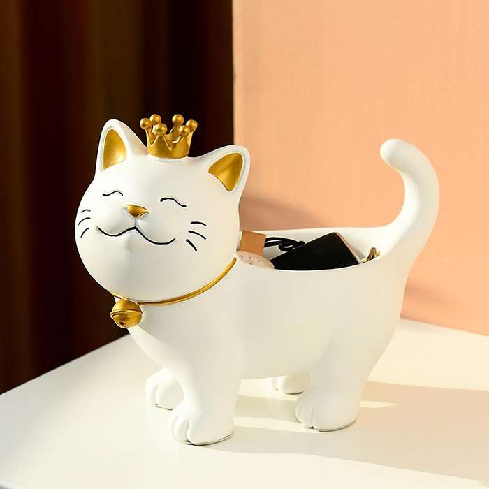 Storage Box Statue Nordic Modern Room Decoration Accessories Gift Statue for Friends Desktop Decor D