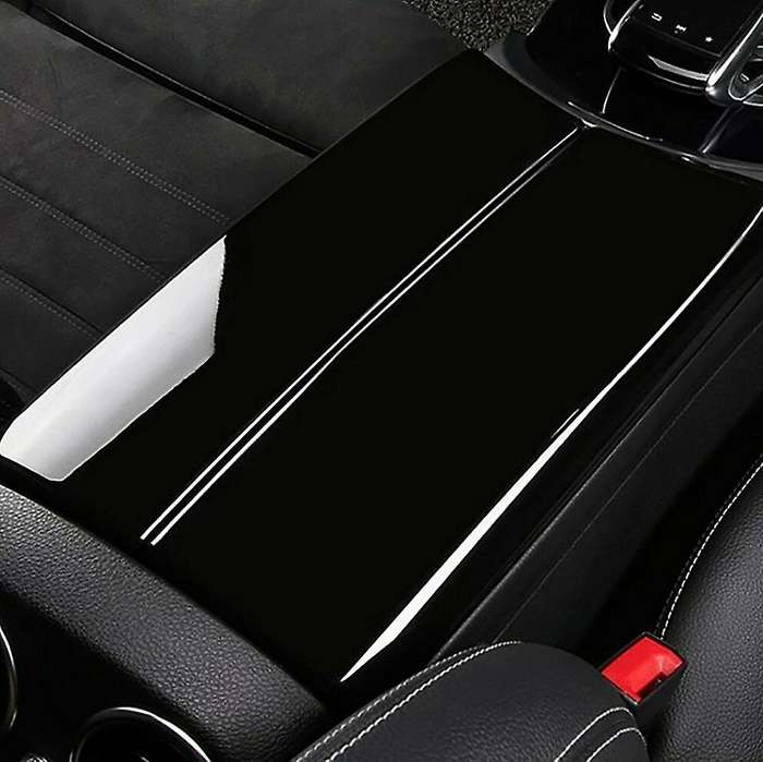Storage Box Panel Cover Armrest Box Panel for C Class W205 GLC X253 Center Console Cover Stickers Tr