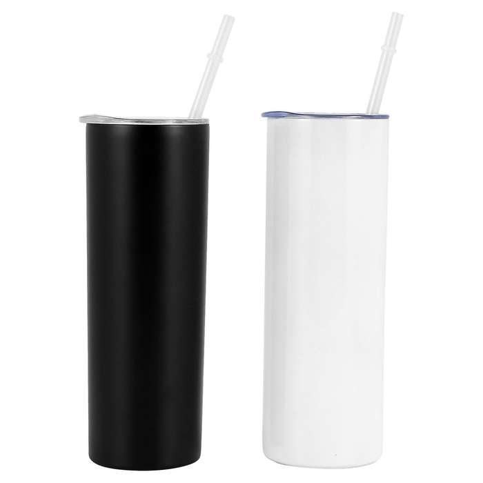 Straw Cup Bingba Cup Portable Car Water Cup 20oz Straight Body Cup Beer Cup Straw Water Cup 2pack