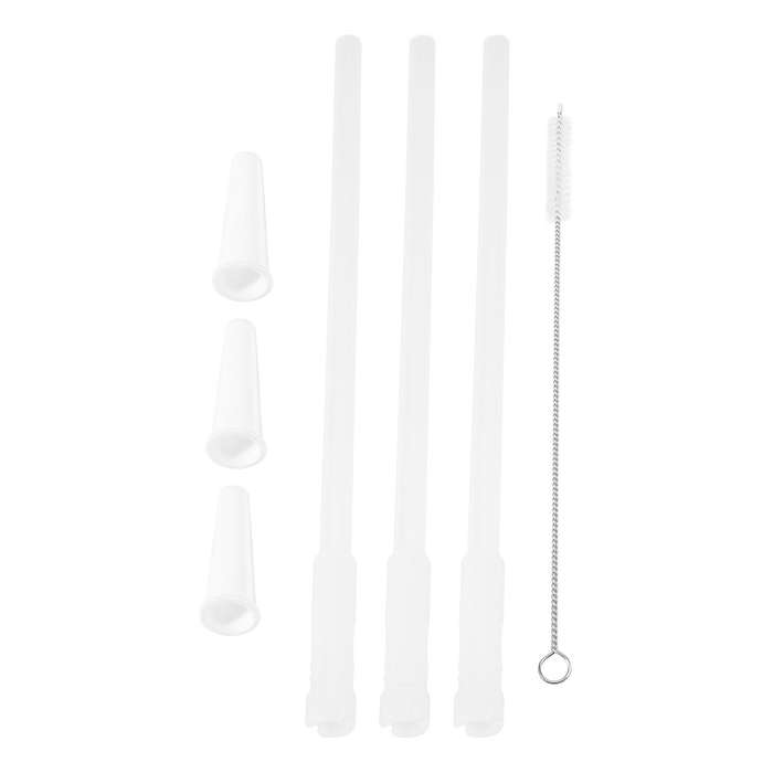 Straws Compatible Gallon Water Bottle , Reusable Adjustable Straws for 1000Ml/2000Ml Jug, 3 Straws S