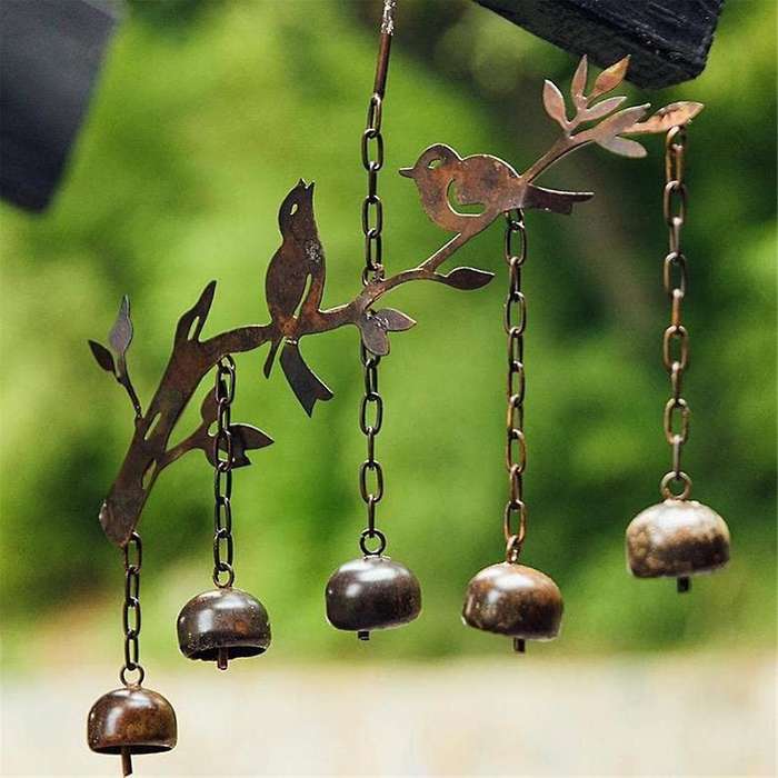 Stunning Birds Bells Wind Chime for Outdoor Garden and Indoor Room Embellishment