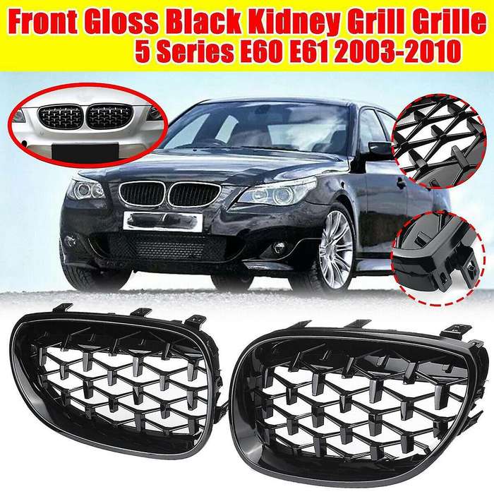 Style Front Grill Kidney Grille for - 5 Series E60 Sedan E61 Touring 2003-2010 51137065701 511370657