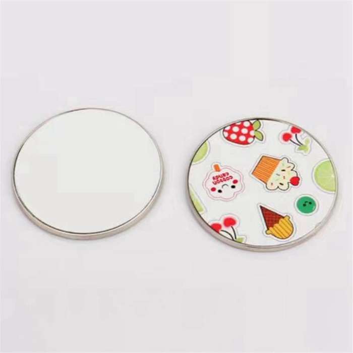 Sublimation Blank Aluminum Stickers DIY Button Badge Kit for Badge Holder DIY Photo Tray Heat Transf