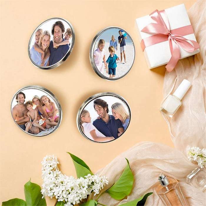 Sublimation Blank Aluminum Stickers DIY Button Badge Kit for Badge Holder DIY Photo Tray Heat Transf