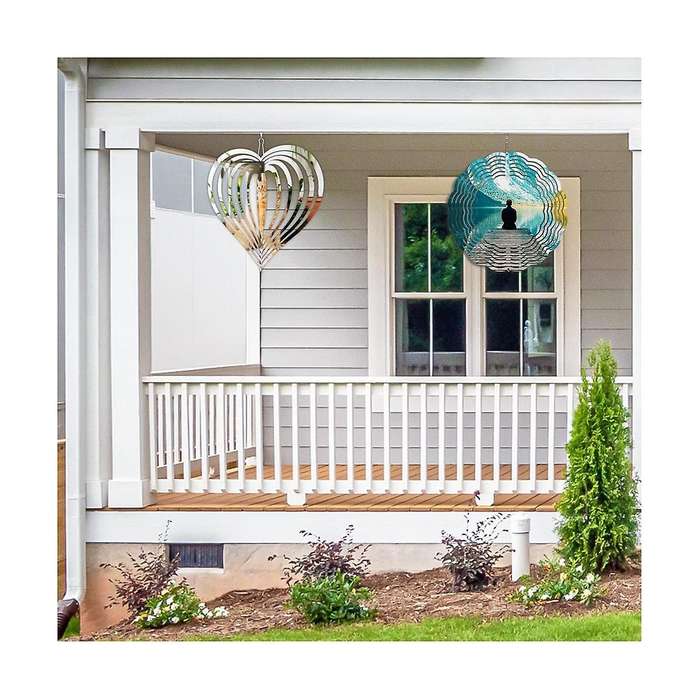 Sublimation Wind Spinner Blanks, Metal Blank Wind Spinners Wind Kinetic Sculptures for Garden Wind