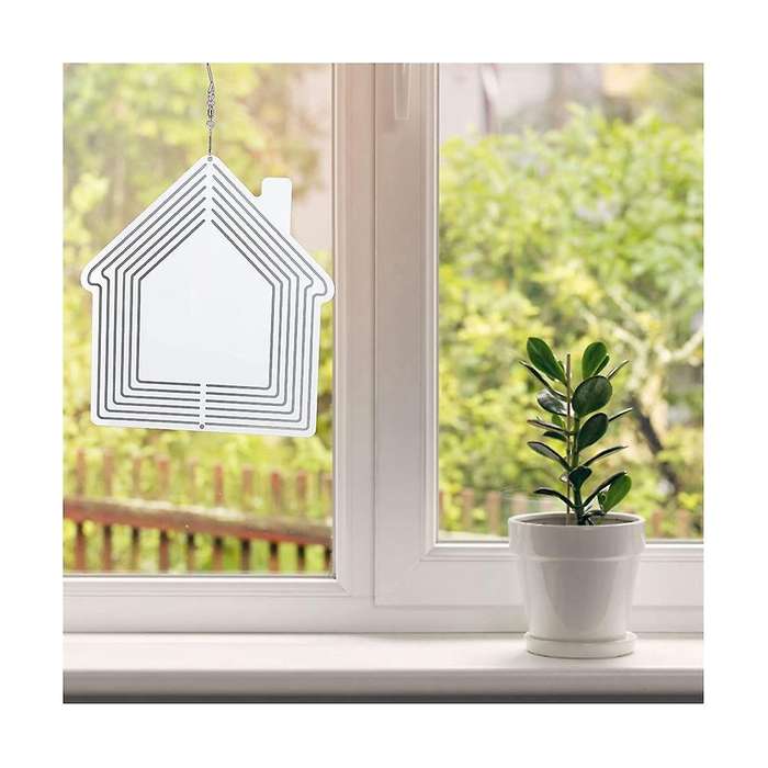 Sublimation Wind Spinner Blank,4pcs 10 Inch Wind Spinner Hanging 3d Aluminum Double Sided Sublimati