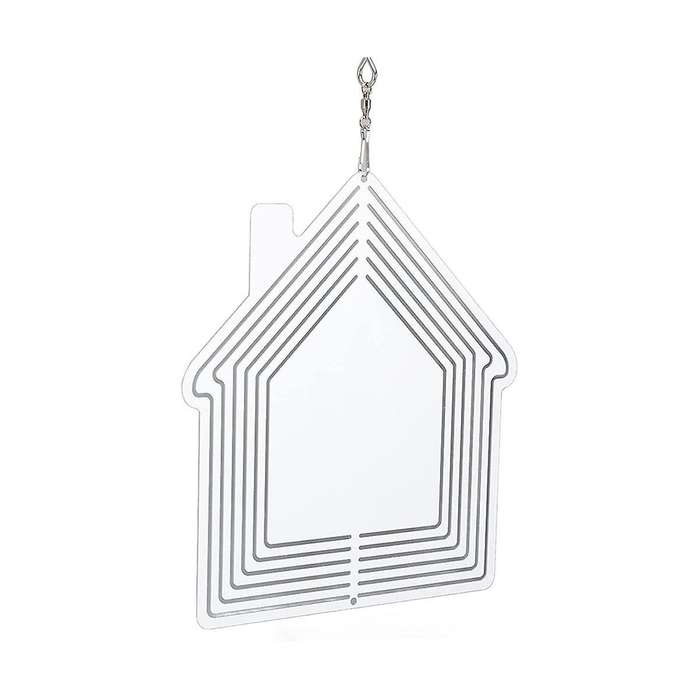 Sublimation Wind Spinner Blank,4pcs 10 Inch Wind Spinner Hanging 3d Aluminum Double Sided Sublimati