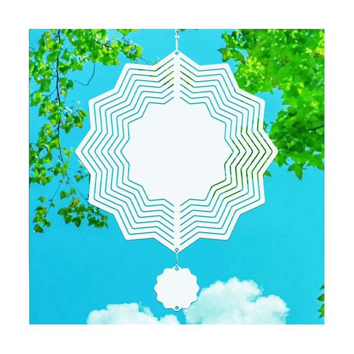 Sublimation Wind Spinner Blanks 3d Wind Spinners Hanging Wind Spinners for Outdoor Garden Decoratio