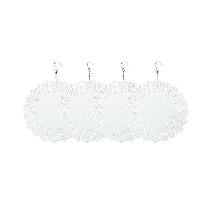 Sublimation Wind Spinner Blank,4pack 10inch Wind Spinner Hanging 3d Aluminum Double Sided Sublimati