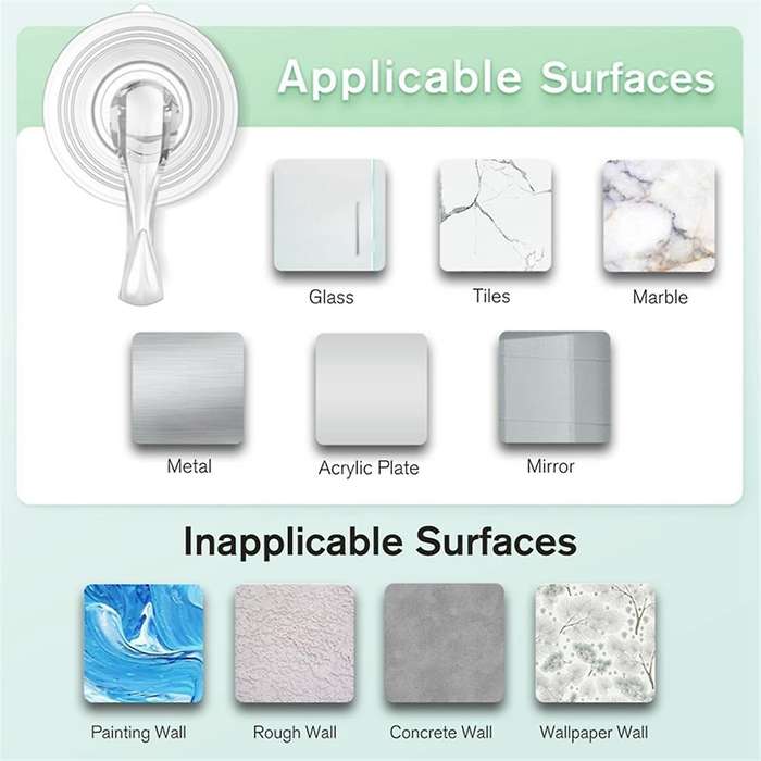 Suction Cup Hooks,Clear Heavy Duty Suction Hooks,Window Glass Door Suction Holder Hook for Bathroom