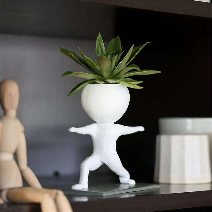 Succulent Yoga Flower Pots, Yoga Succulent Flower Pots, Gym Succulent Flower Pots