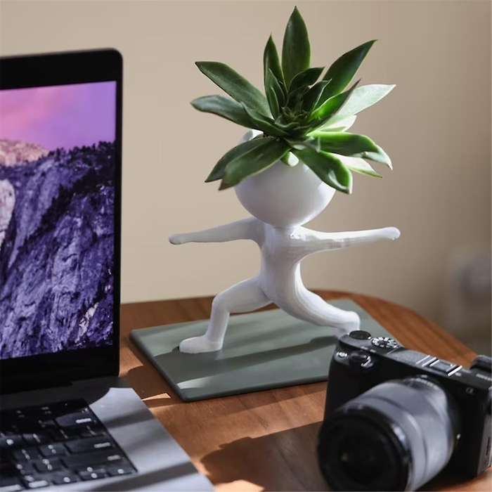 Succulent Yoga Flower Pots, Yoga Succulent Flower Pots, Gym Succulent Flower Pots