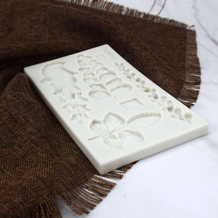 Succulent Ivy Eucalyptus Leaves Silicone Mold Trailing Mould Fondant Cake Decorating Tools Sugarcra
