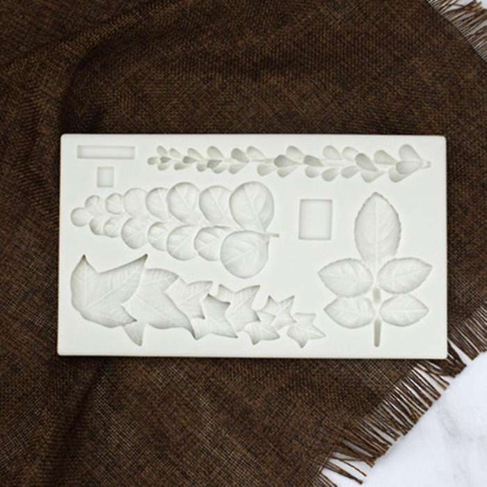 Succulent Ivy Eucalyptus Leaves Silicone Mold Trailing Mould Fondant Cake Decorating Tools Sugarcra