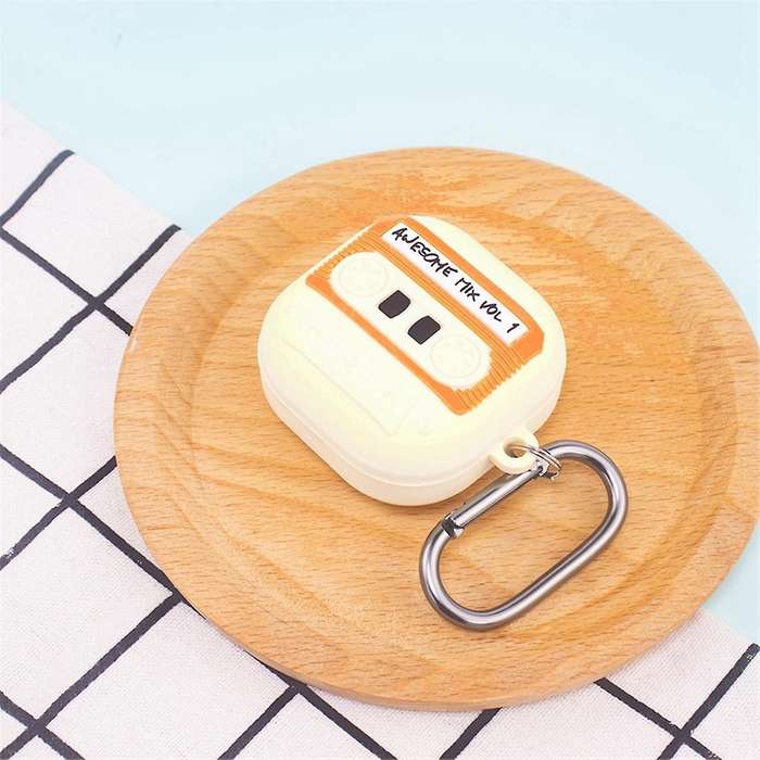 Suitable Galaxy Buds FE/Live/Pro/2 Bluetooth Headphone Protective Cover Cartoon Retro Tape