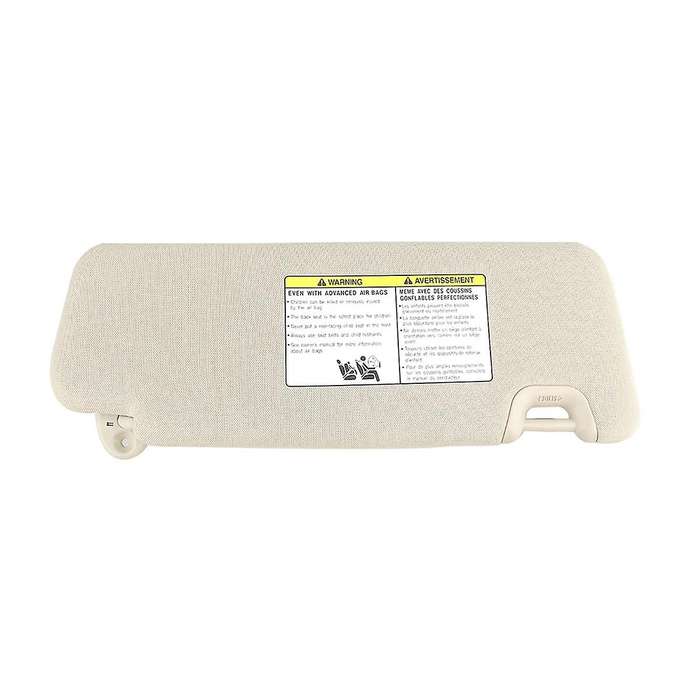 Sun Visor for 14-19 74320-0E074-A0 Front Right Passenger Sunvisor Shade Sunshade Blind Shield Beige