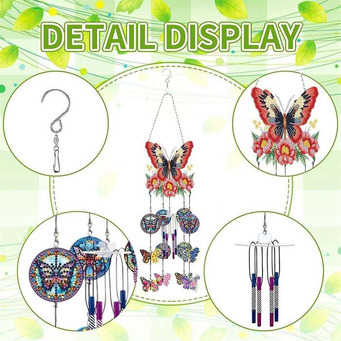 Suncatcher, Double Sided 5D Butterfly Hanging Ornament B