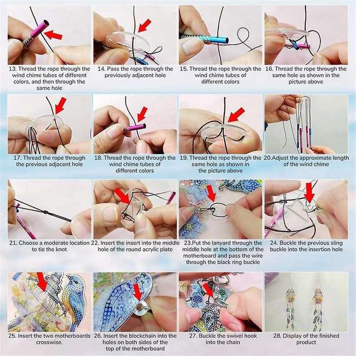 Suncatcher, Double Sided 5D Butterfly Hanging Ornament A