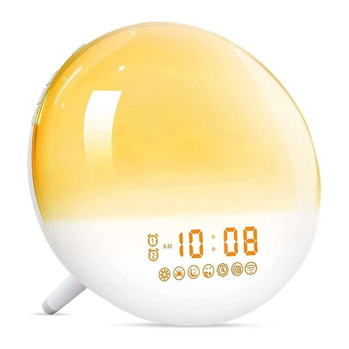Sunrise Alarm Clock, Wake Up Light for Bedrooms, Digital Smart Alarm Clock for Heavy Sleepers, Night