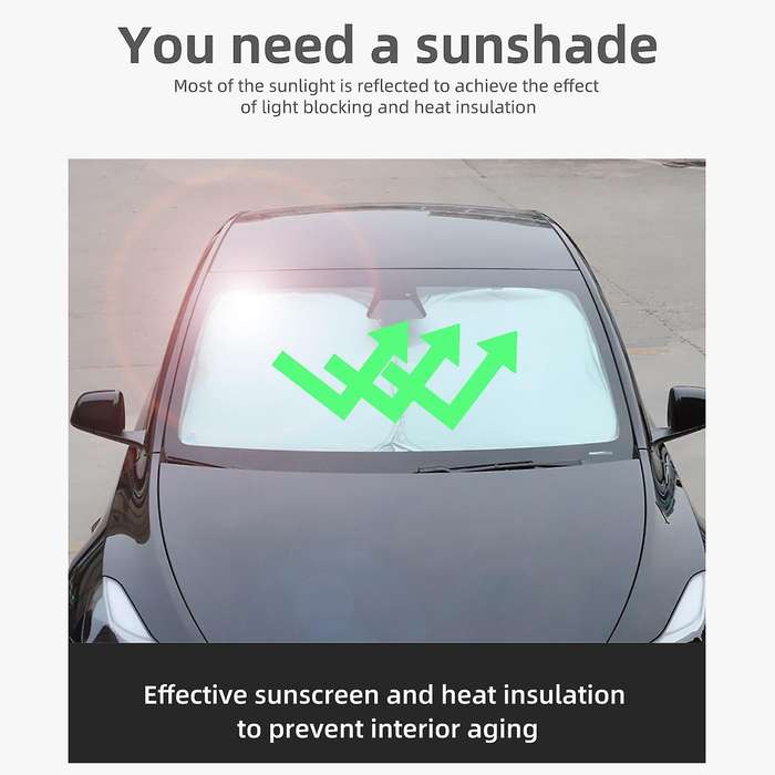 Sunshade Custom for Model Y 2021 Car Front Rear Windshield Side Window Privacy Shade Skylight Blind