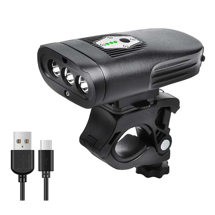 Super Bright Bicycle Headlight Rechargeable 4000MAh Bike Light Waterproof Bike Front Light