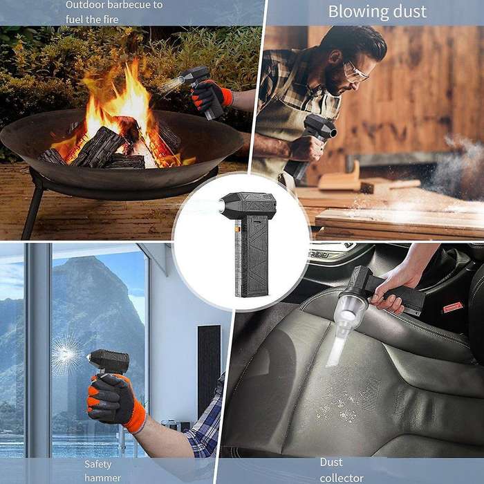 Super Power Blower Mini Turbo Jet Fan 130000RPM 52+M/S High Speed Duct Fans 8000MAh Brushless Motor