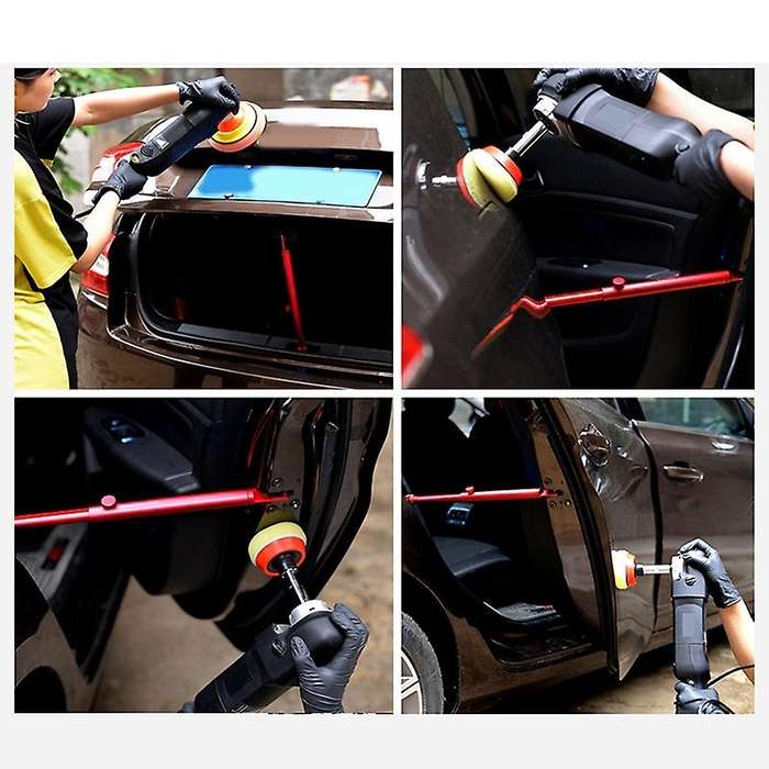 Support Rod for Car Polishing Retractable Aluminum Vehicle Door Fixing Support Bar for Automobiles B