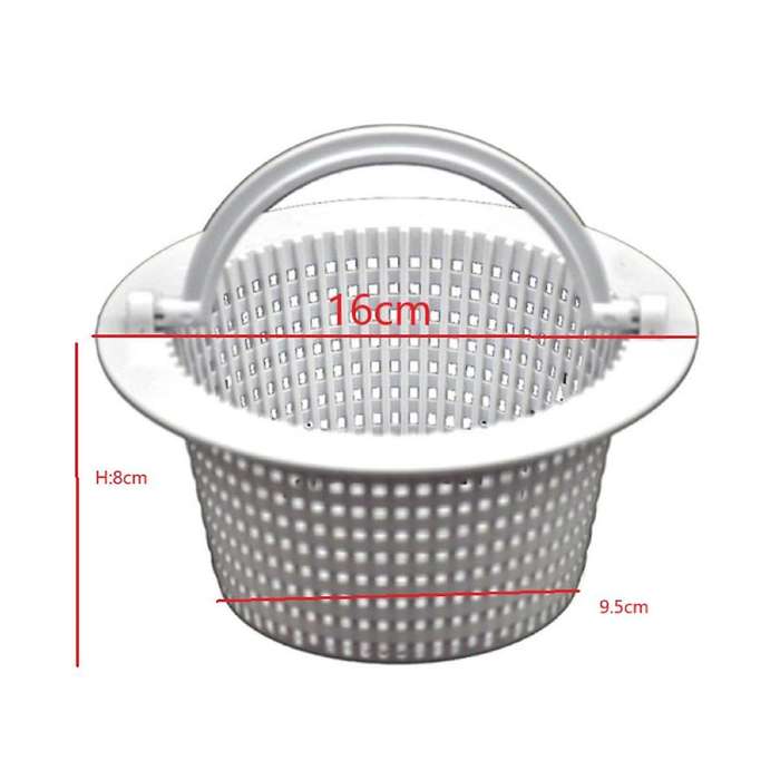 Swimming Pool Skimmer Replacement Basket with Handle, 2 Pack - Above Ground Pool Thru-wall Skimmer