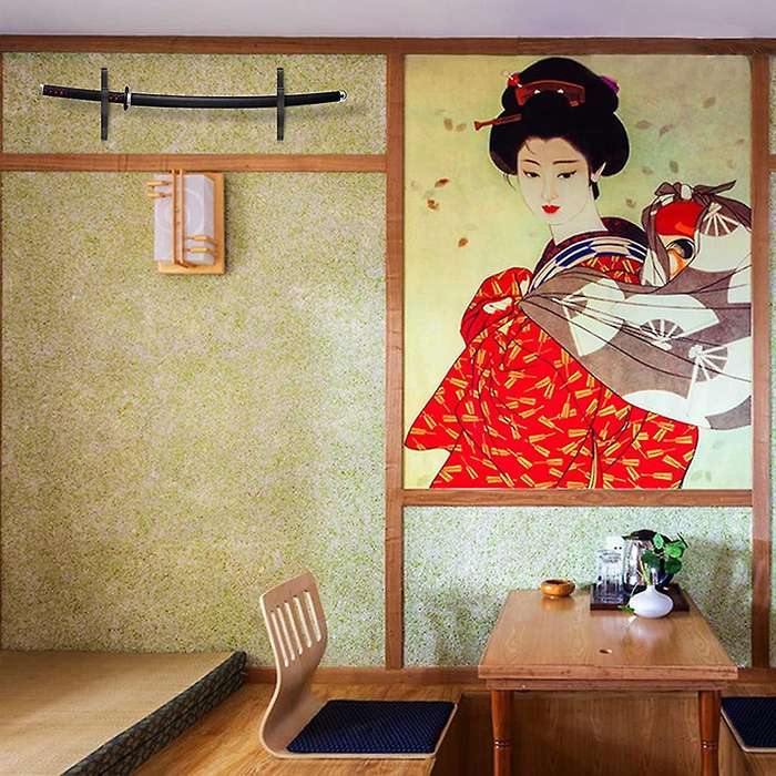 Sword Wall Mount 2/Set 1-Tier Padded Hook Katana Holder Adjustable Display Hanger Compatible Samurai
