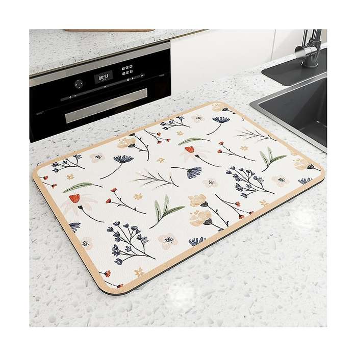 Table Mat Kitchen Countertop Drain Pad Household Dish Drying Pad Absorbent Coaster Disposable Insul