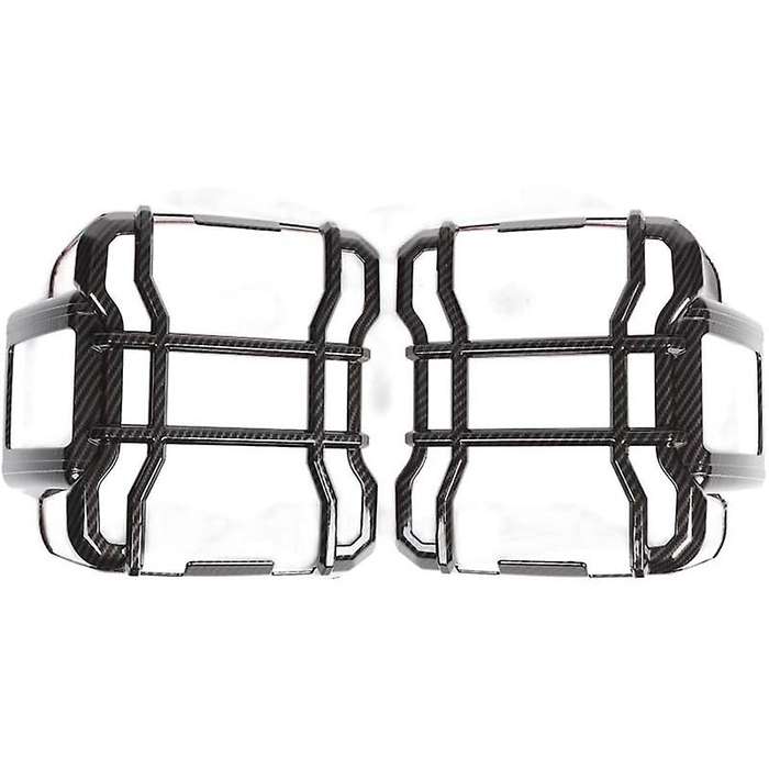 Tail Light Guards Rear Taillights Covers Protector for Wrangler JL JLU 2018 2019 2020 (Carbon Fiber