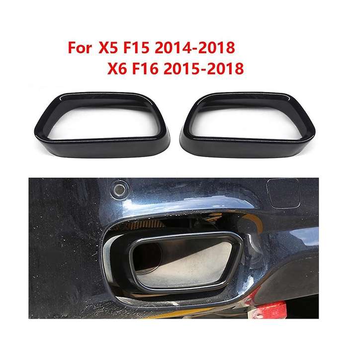 Tail Throat Exhaust Pipe Cover Decorative Frame Car Supplies for X5 F15 X6 F16 2014-2018