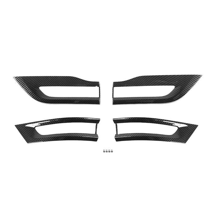 Taillight Decoration Frame for 2014-2021 Grand 68219812AA, 68219813AA Carbon Fiber Pattern