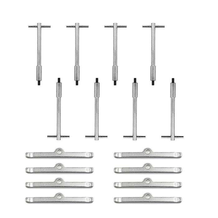 Tall T-Bar Valve Cover Hold Down Kit for SB Chrome 283 327 350 Bolts Tabs Valve Cover T-Bar Set