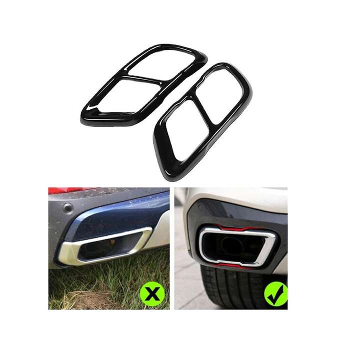 Tailpipe Trim Cover Exhaust Pipe Cover Tailpipe Cover Auto Parts for X5 2019