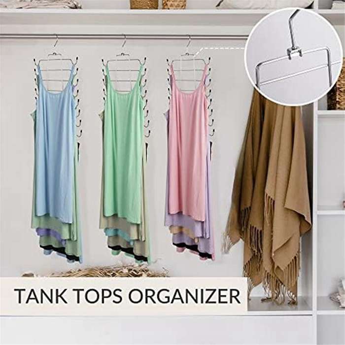 Tank Top Hanger,space Saving Hangers,non- Hanging Sport Holder,closet Organizers and Storage for Cam