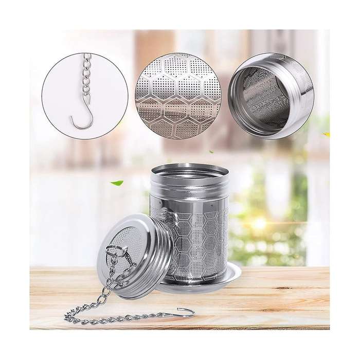 Tea Infusers for Loose Tea 2 Pack Stainless Steel Loose Leaf Tea Steeper Extra Fine Mesh Tea Balls