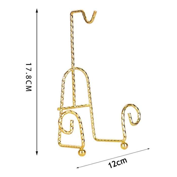Tea Cup Holder Gold Mug Holder Tea Set Display Stand Gold Metal Cup Saucer Display Stand