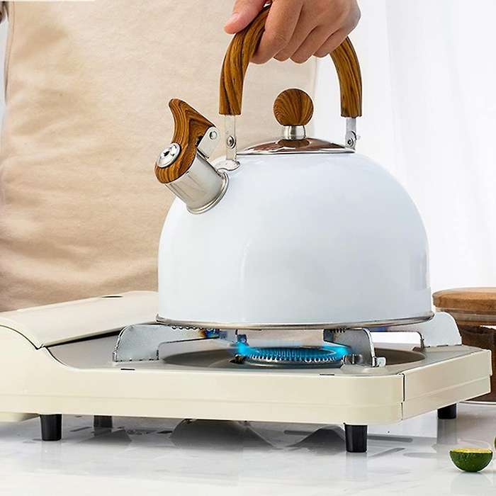 Tea Kettle, 2.5l Stainless Steel Whistling Tea Pots for , with Handle Loud and Anti-rust Quick Boil
