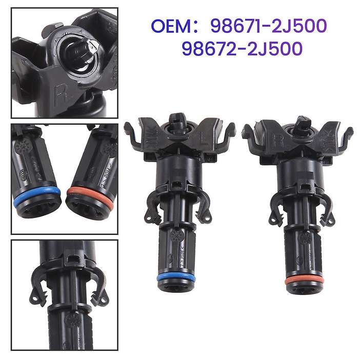 Telescope Untt Assy Headlight Water Spray Nozzle for Mohave Borrego 2016-2019 98671-2J500 98672-2J5