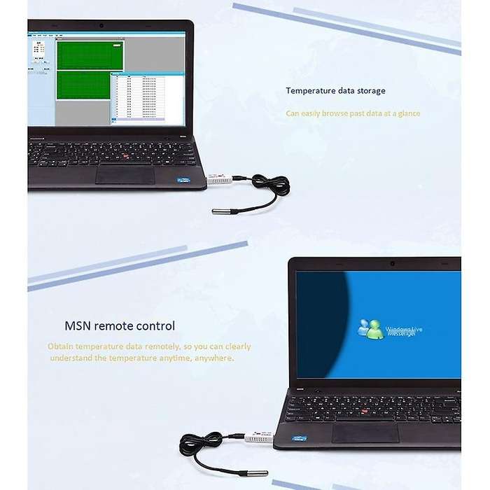 TEMPer2 USB Thermometer, Temperature Recorder That Can Measure Temperature from Distance