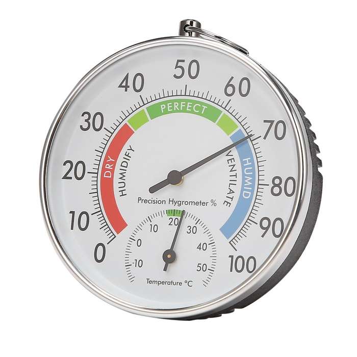 Temperature and Humidity Analog Indicator Indoor Outdoor Thermometer Hygrometer L15