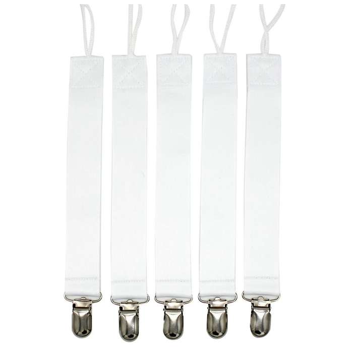 Textile Clip-on Food Grade Sublimation Blank Universal Baby with Clip,30pcs