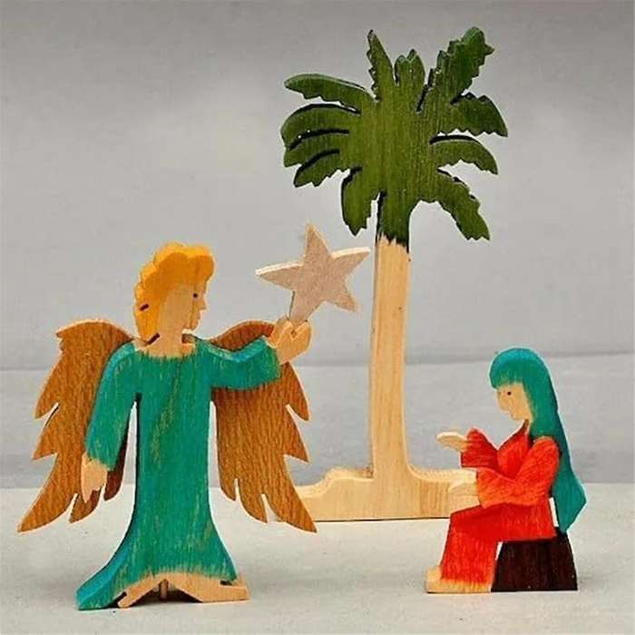 The Story Unique Nativity Set for Indoor, Nativity Scene Set & Figures, Story Decorations for Tablet