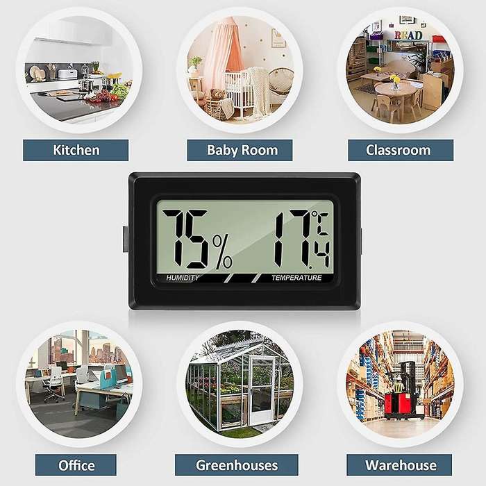 Thermometer Hygrometer Mini Lcd Digital Indoor Thermo-hygrometer Humidity Meter for Office Baby Room